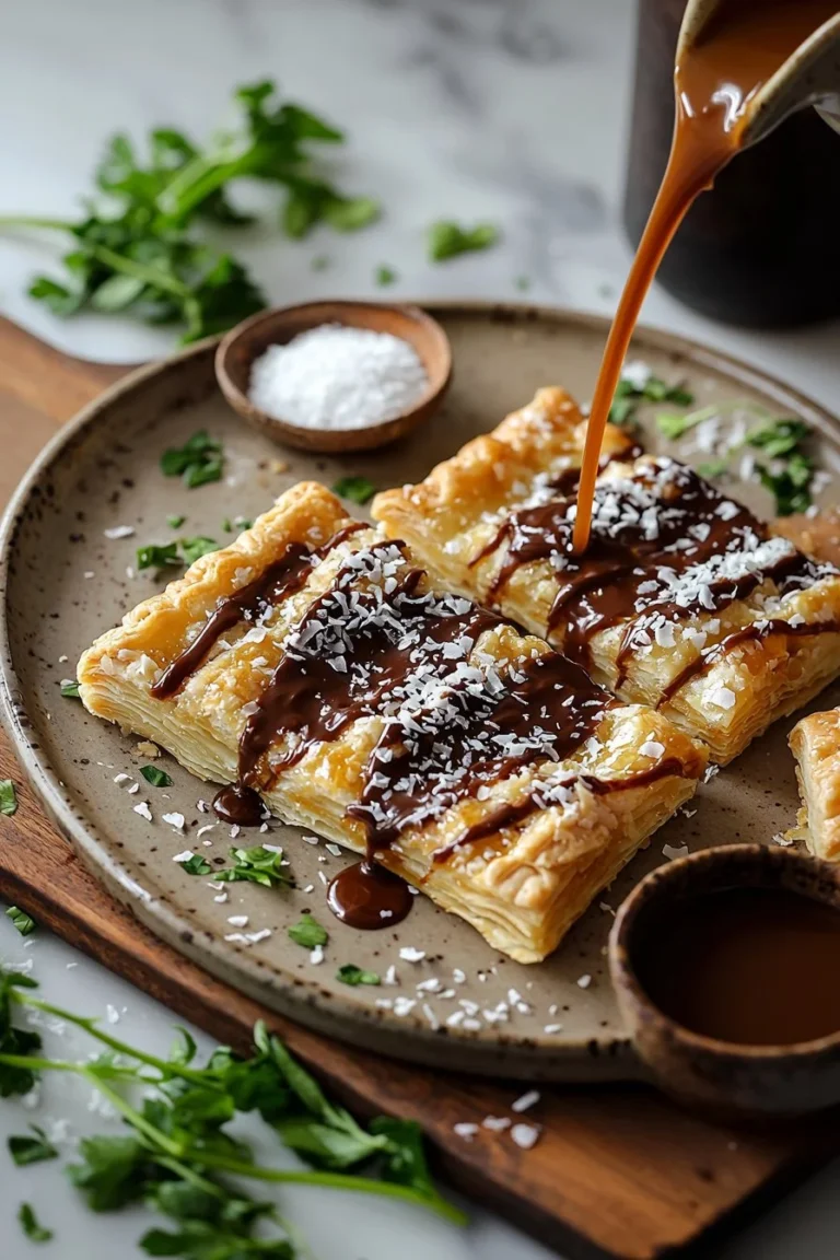 Hausgemachte Samoas Pop-Tarts mit Kokosnuss und Schokolade