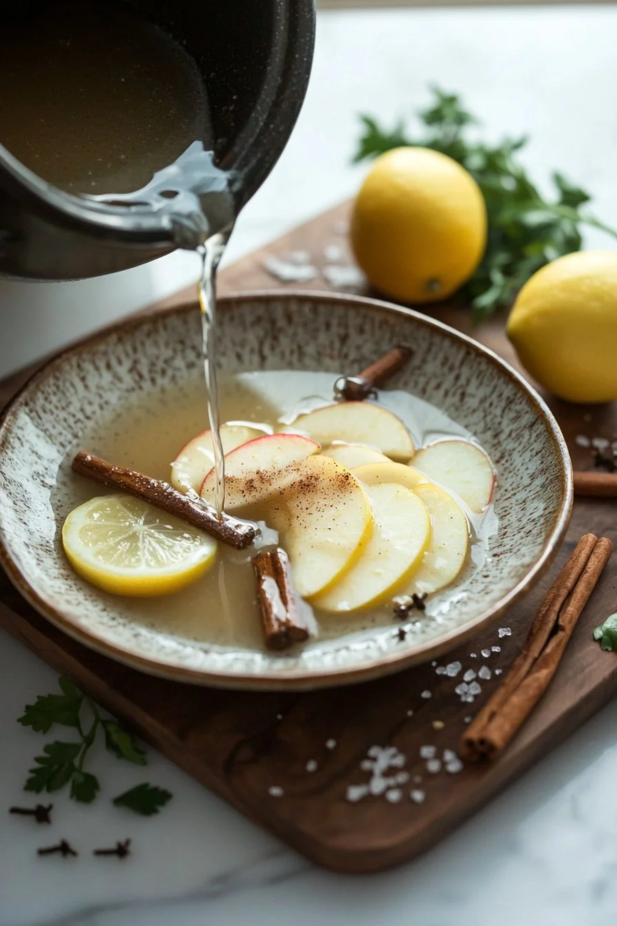 Langsame Kochplatte mit Apfelwein Rezept für fruchtigen Genuss