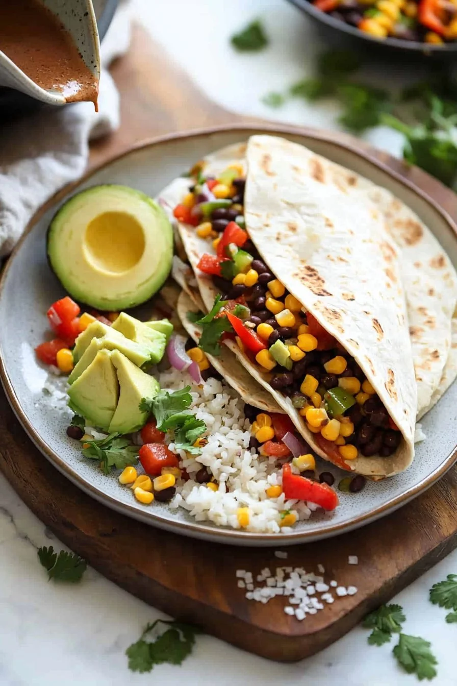 Leckeres veganes Burrito Rezept mit frischen Zutaten und Aromen