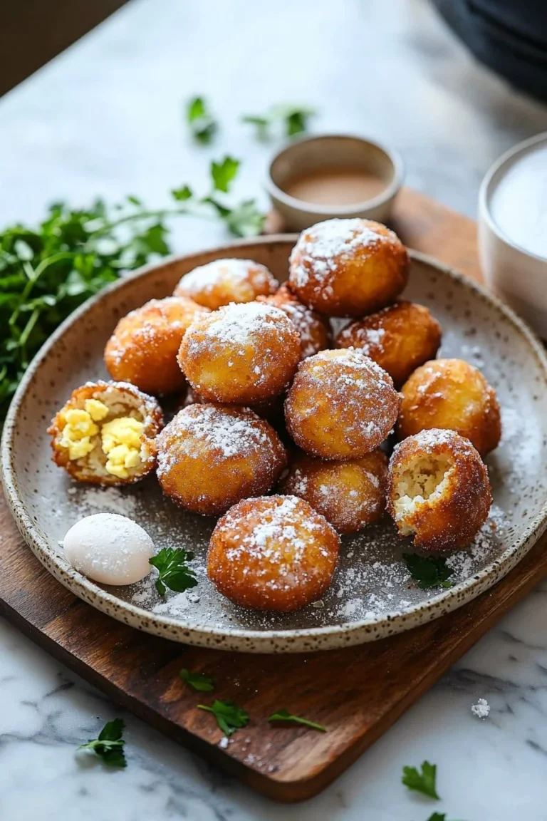 Leckere Luftfritteusen-Donutbissen frisch zubereitet mit knuspriger Oberfläche