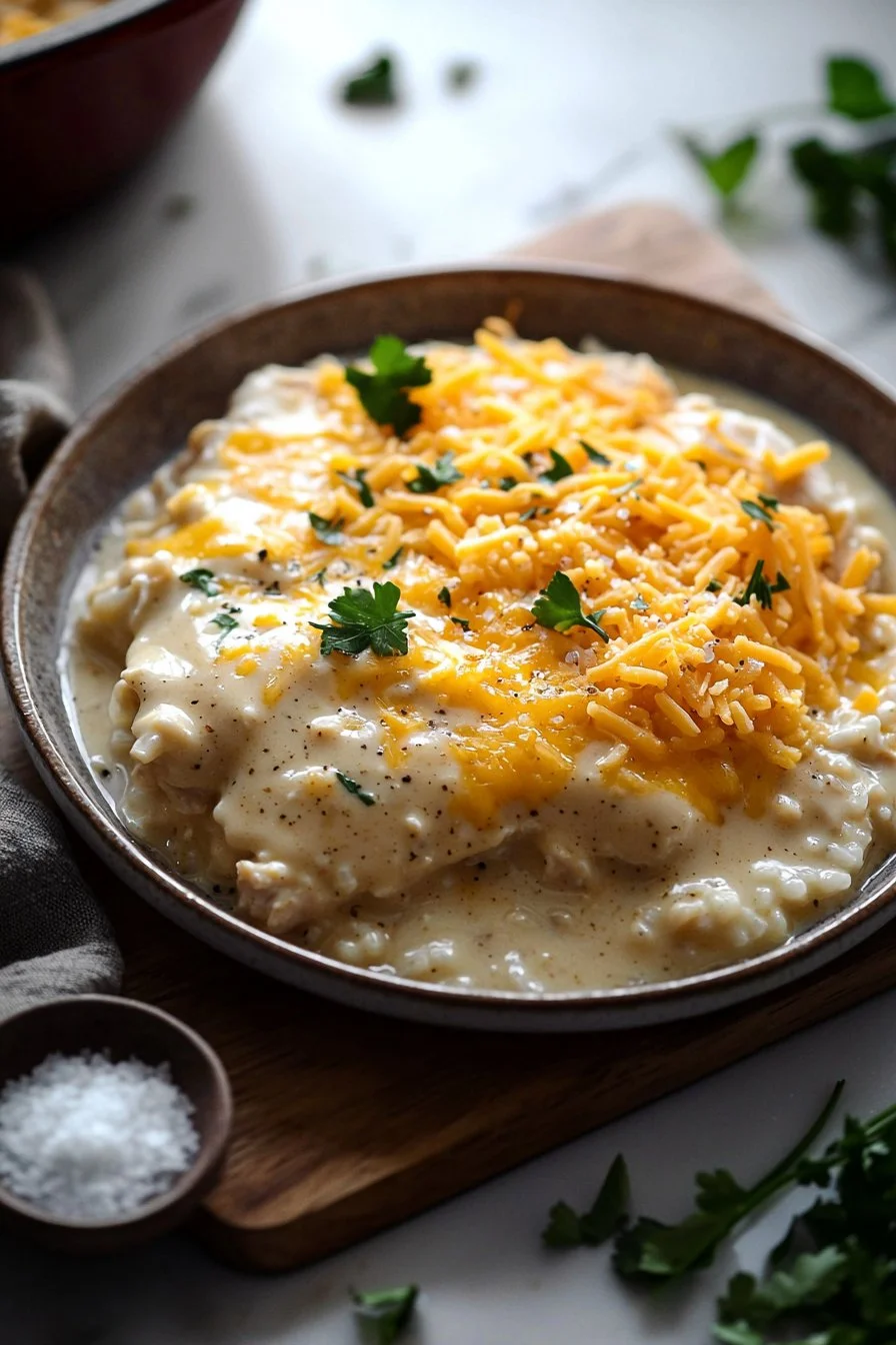 Hühnchenauflauf ohne Gucken - köstliches Rezept für ein einfaches Abendessen.