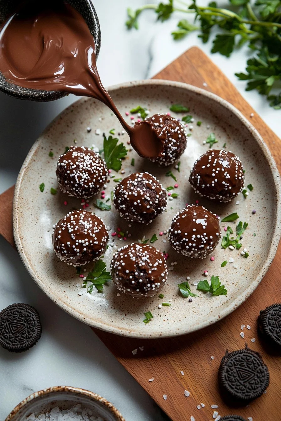 Leckere Nutella Oreo Kugeln, die süße und knusprige Geschmackskombination vereinen.