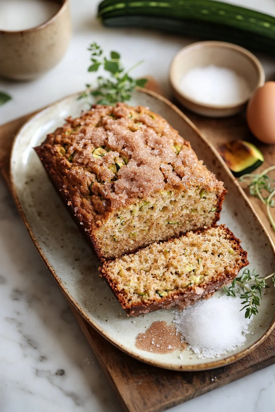 Snickerdoodle-Zucchini-Brot mit Zimt und Zucchini, herzhaft und süß.