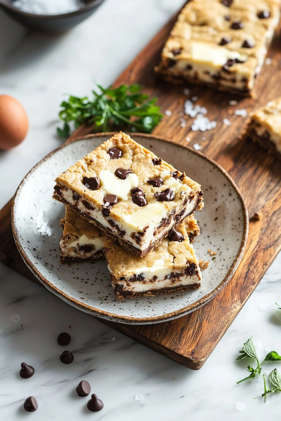 Delicious Schokoladenkekse Cheesecake Riegel mit Schokoladengeschmack