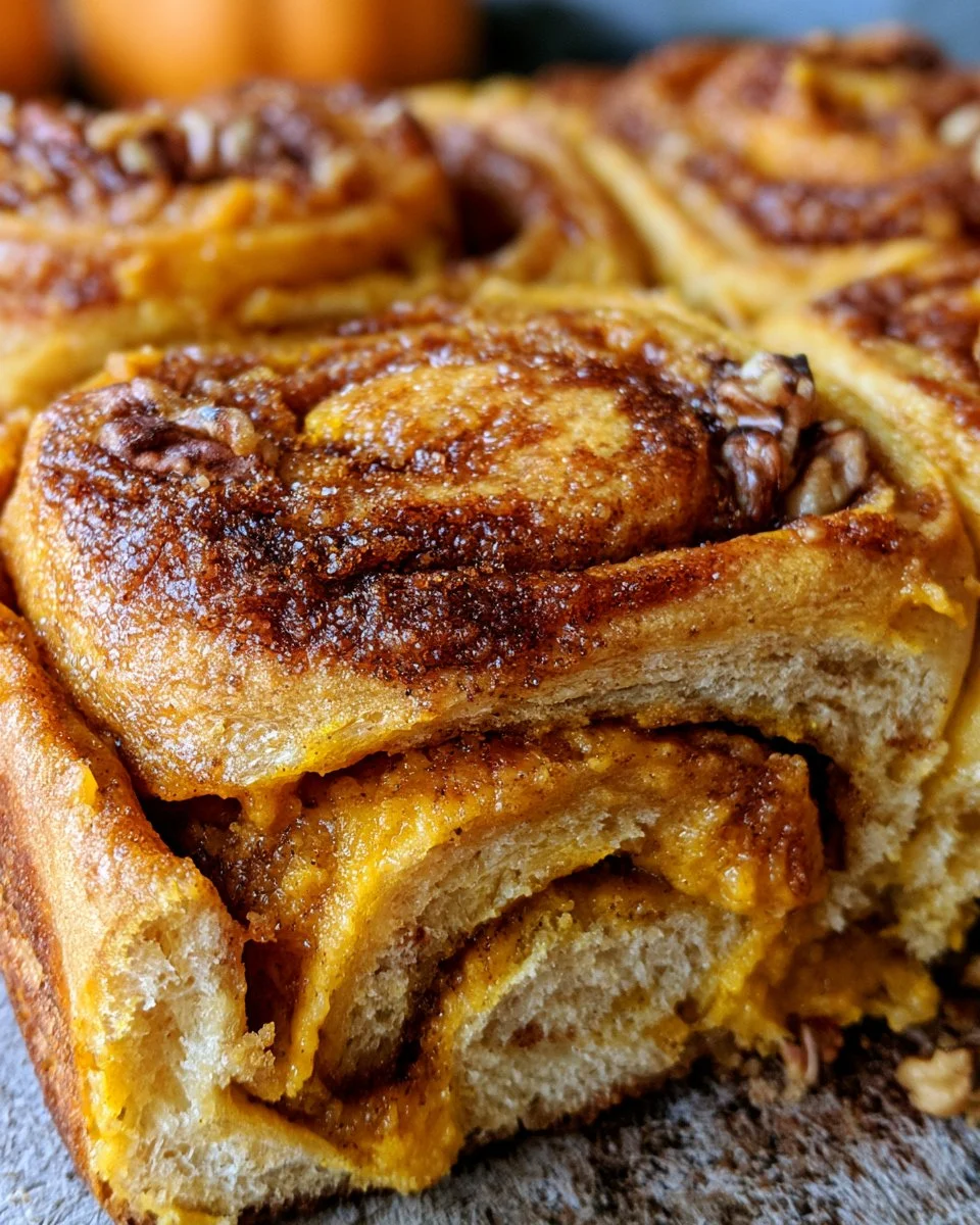 Leckerer Kürbis-Zimt-Rolle Auflauf mit aromatischen Gewürzen