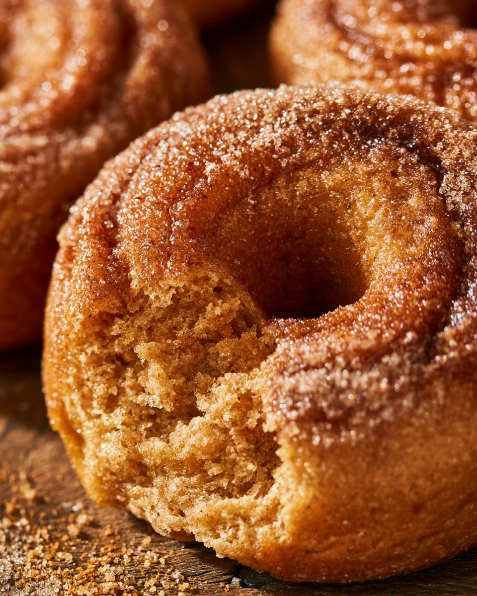 Leckere Kürbisgewürz-Donuts auf einem Teller, ideal für Herbst-Leckereien.